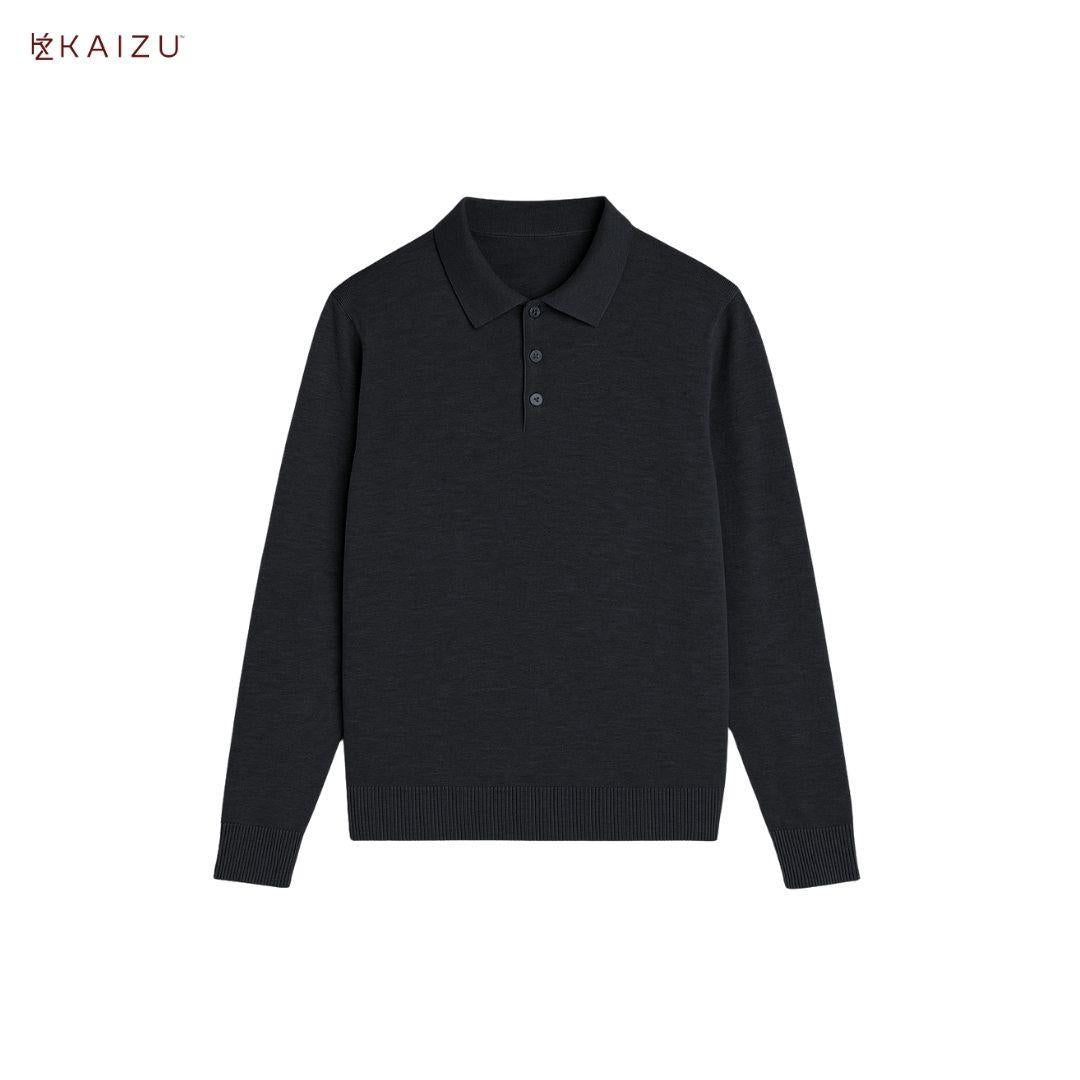 Prince Knit Long Sleeve Shirt with Collar
