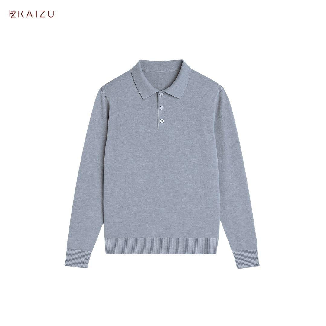 Prince Knit Long Sleeve Shirt with Collar