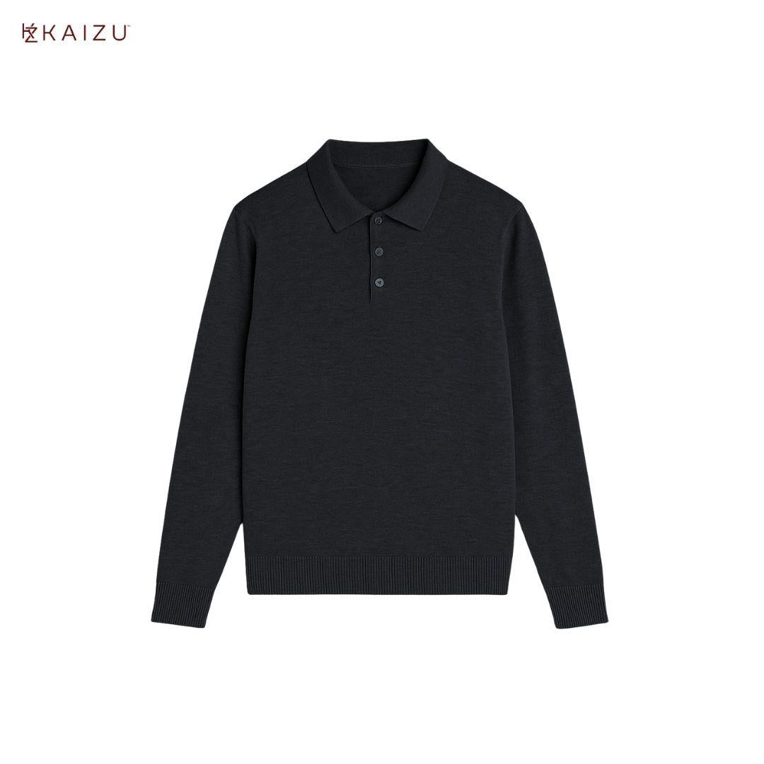 Prince Knit Long Sleeve Shirt with Collar