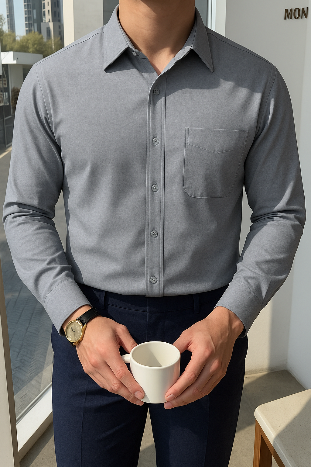 PrimeLinen Semi-Slim Long Sleeve – Men’s Fit