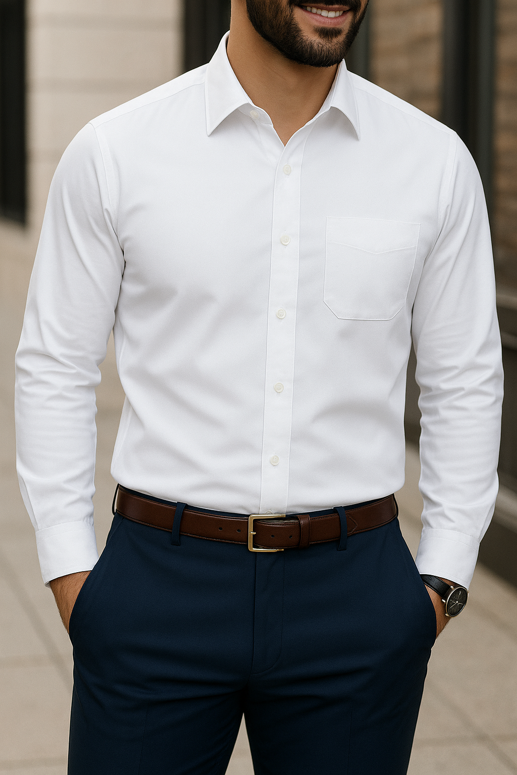 PrimeLinen Semi-Slim Long Sleeve – Men’s Fit