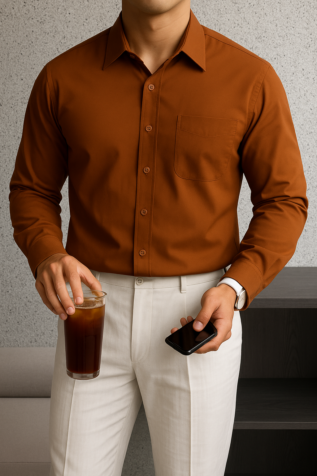 PrimeLinen Semi-Slim Long Sleeve – Men’s Fit