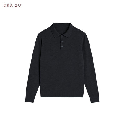 Prince Knit Long Sleeve Shirt with Collar