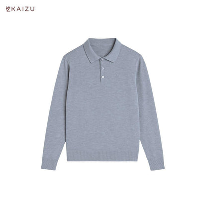 Prince Knit Long Sleeve Shirt with Collar