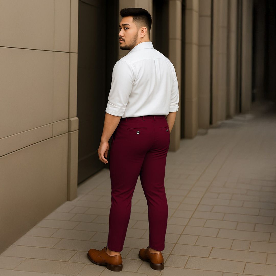 Plus Size Formal Slacks | Ankle Flex