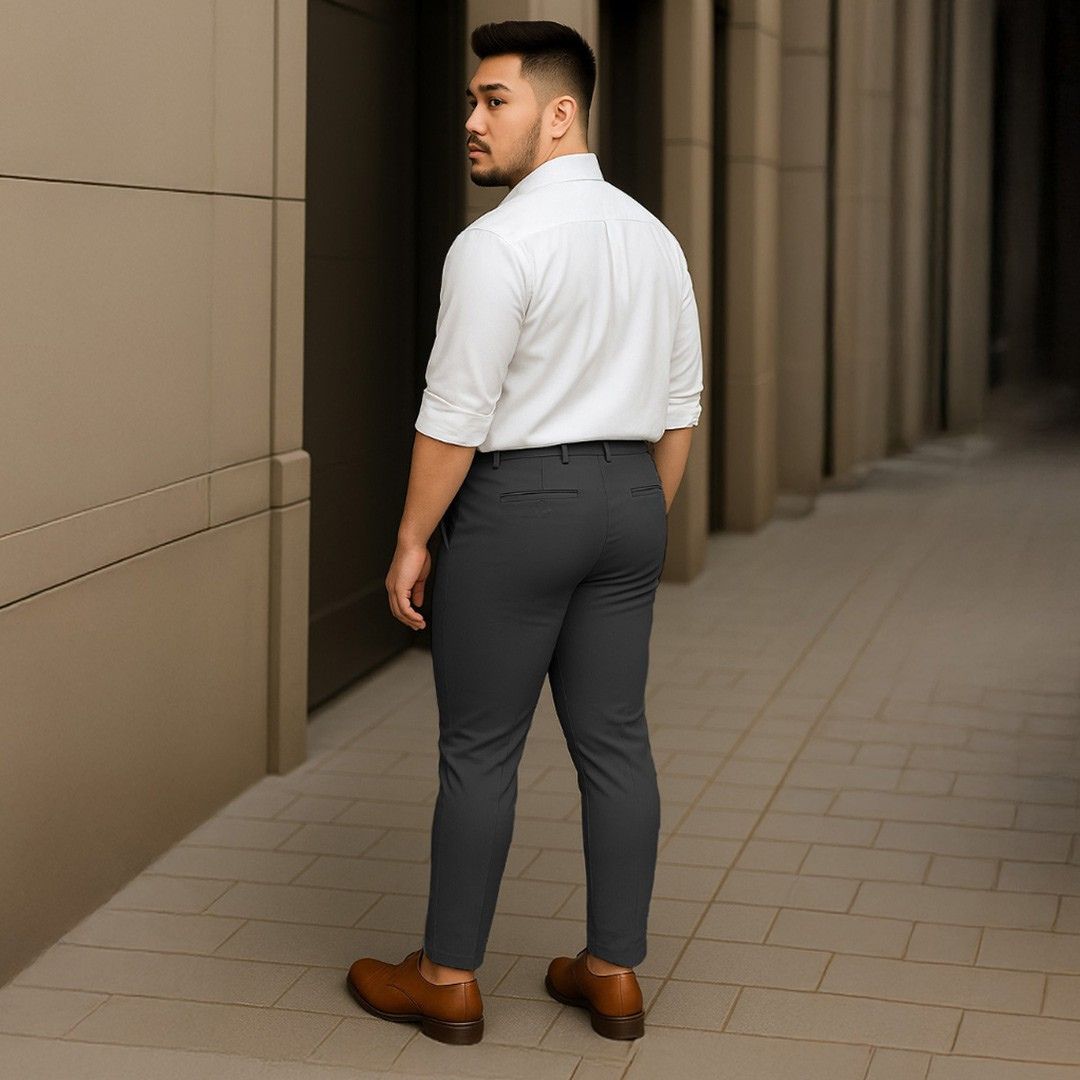 Plus Size Formal Slacks | Ankle Flex