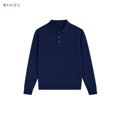 Prince Knit Long Sleeve Shirt with Collar