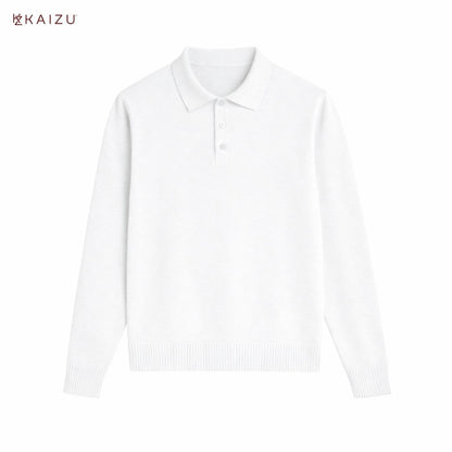 Prince Knit Long Sleeve Shirt with Collar