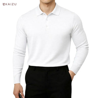 Prince Knit Long Sleeve Shirt with Collar